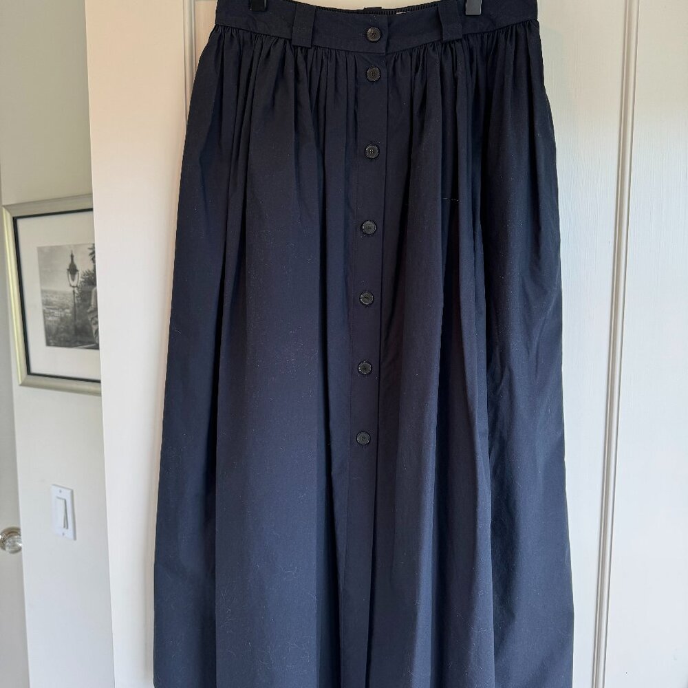 Brock Collection Cotton Midi Skirt and Corset Top